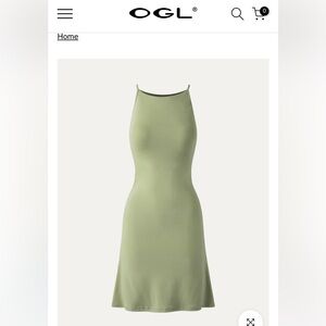 NWT SOFT GREEN DRESS WITH BUILT-IN BRA